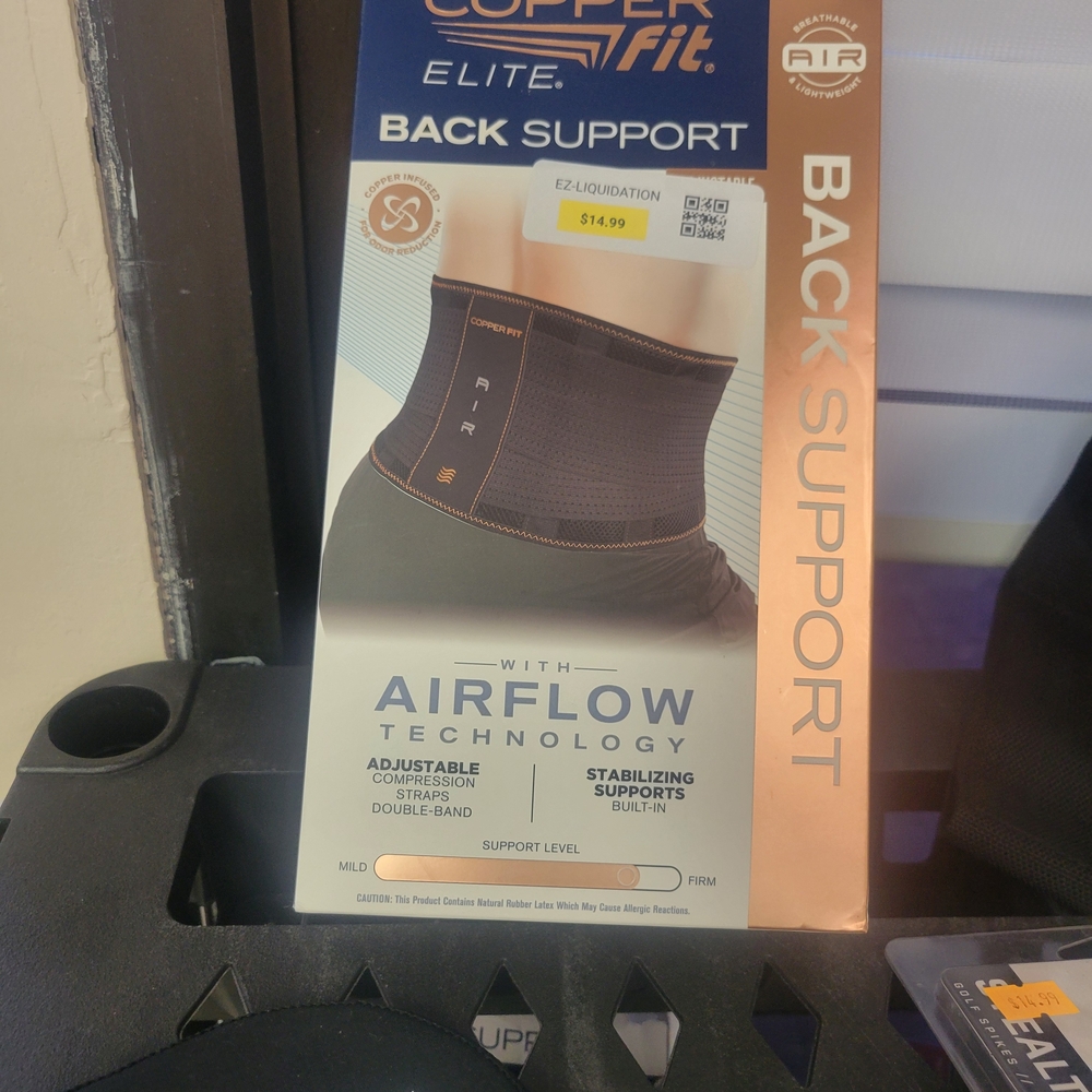 Copper Fit Elite Back Support - Black